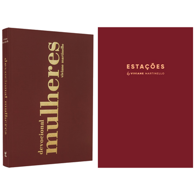 Kit Devocional Mulheres 365 Dias + Planner Estações Bordô | Viviane Martinello
