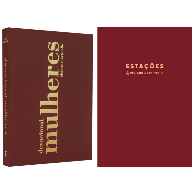 Kit Devocional Mulheres 365 Dias + Planner Estações Bordô | Viviane Martinello