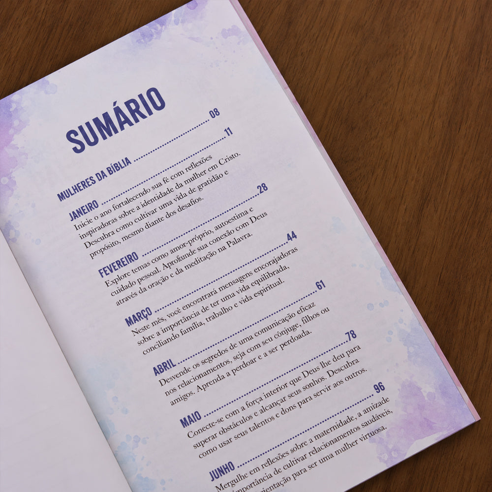Capa de Devocional Mulheres Com Deus | 365 Dias de Fé — item do Kit Devocional Mulheres Com Deus | 365 Dias de Fé + Mulheres Improváveis | Viviane Martinello + A Força de Uma Mulher | Lauren Crews · foto 6