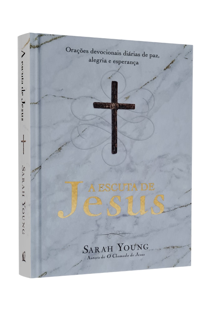 Capa de Devocional A Escuta de Jesus | Sarah Young — item do Kit Devocional O Chamado de Jesus | Capa Dura + A Escuta de Jesus | Sarah Young