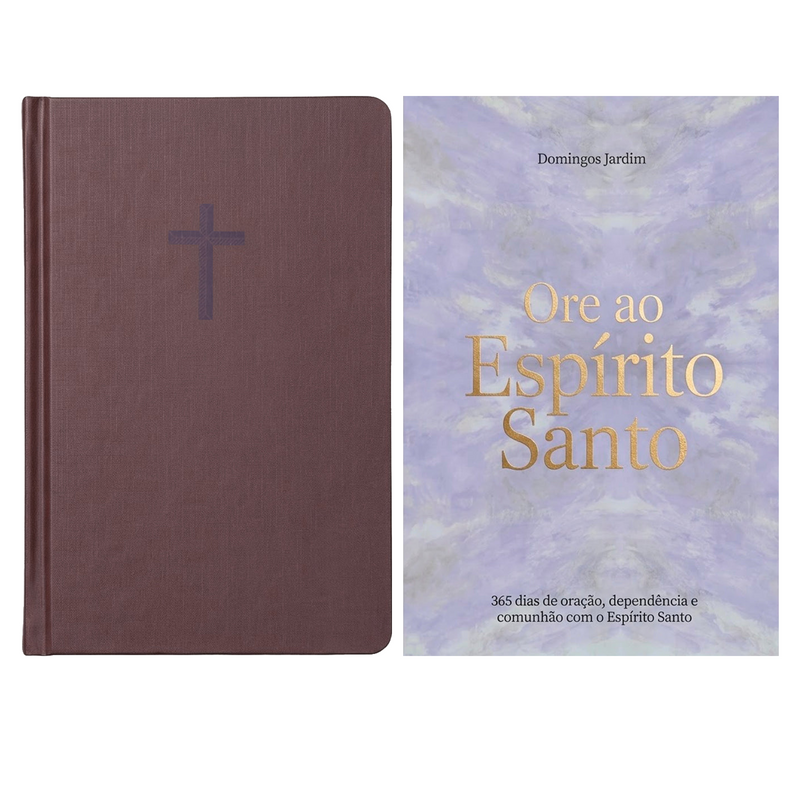 Kit Devocional Ore ao Espírito Santo | Domingos Jardim + Bíblia Sagrada Ele Ressuscitou | NVT | Capa Dura