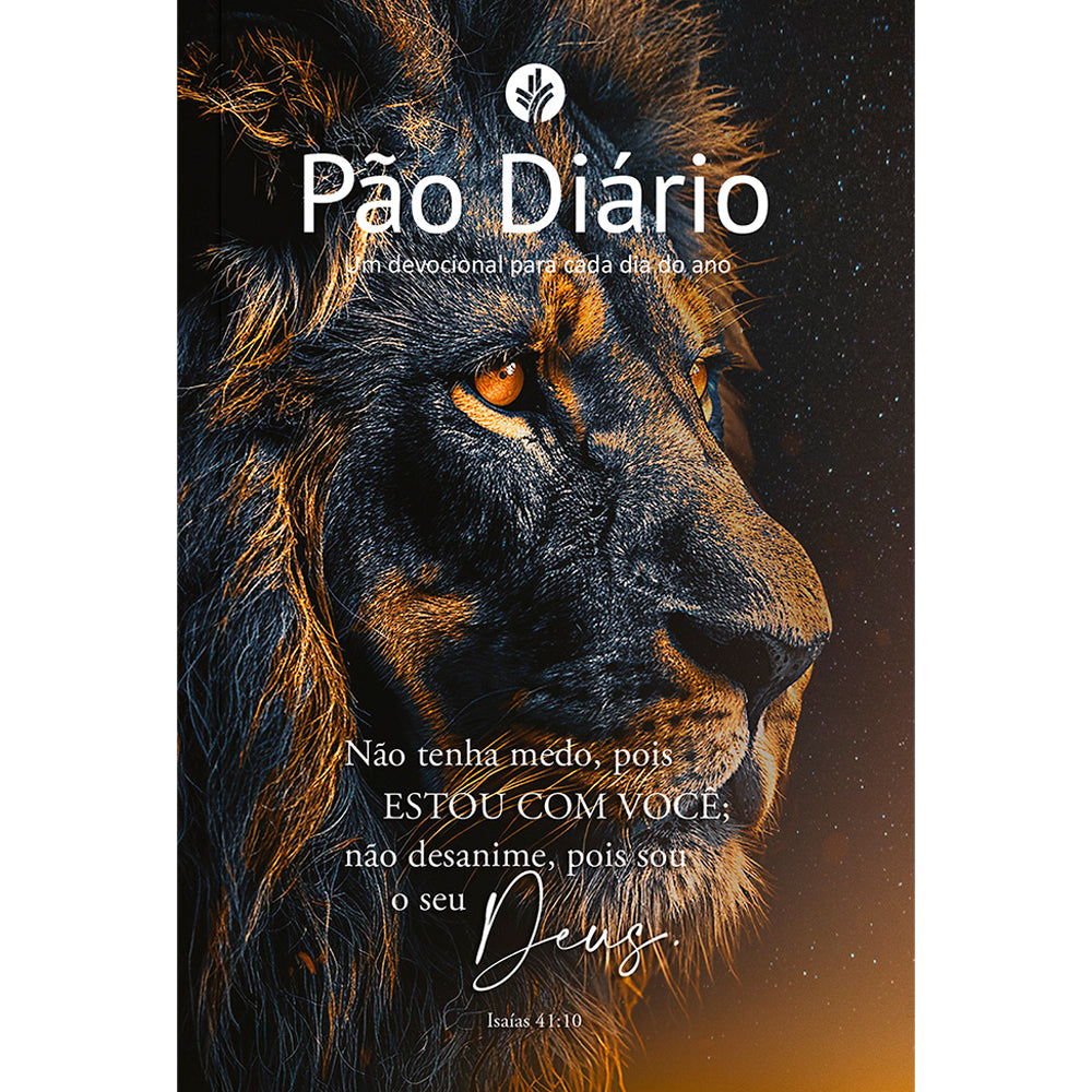 Capa de Devocional Pão Diário | Vol.30 Leão | Não Tenha Medo — item do Kit Devocional Pão Diário | Vol.30 Leão | Não Tenha Medo 10un