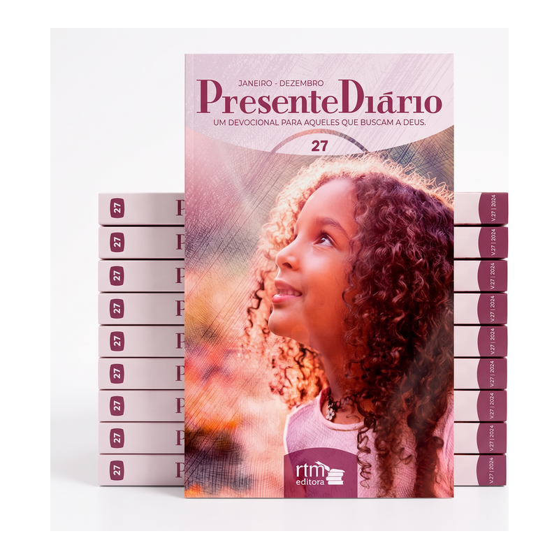 Kit Devocional Presente Diário | Vol 27 | Capa Brochura Tradicional Feminina 10un