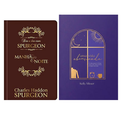 Kit Dia a Dia com Spurgeon | Devocional | Versão Luxo + Devocional Uma Vida Abençoada | Kelly Minter