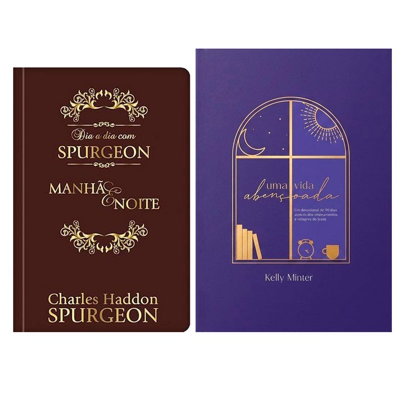 Kit Dia a Dia com Spurgeon | Devocional | Versão Luxo + Devocional Uma Vida Abençoada | Kelly Minter