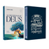 Kit Dia dos Pais - Bíblia Sagrada Lettering | NVI | Capa Brochura Azul + Devocional As Promessas de Deus | Carlito Paes