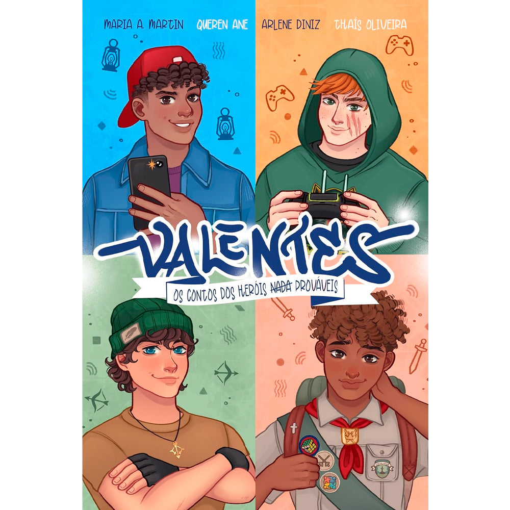 Capa de Valentes | Arlene Diniz, Queren Ane, Maria Araújo Martin e Thaís Oliveira — item do Kit Exilados | Gustavo Pires + Valentes | Arlene Diniz, Queren Ane, Maria Araújo Martin e Thaís Oliveira