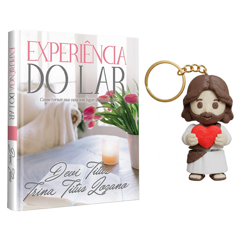 Kit Experiência do Lar | Edição Memorial | Devi Titus e Trina Titus Lozano + Chaveiro Articulado 3D | Jesus