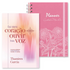 Kit Faz Meu Coração Ouvir Tua Voz | Thamires Garcia + Planner Contando os Meus Dias | Capa Dálias Rosa