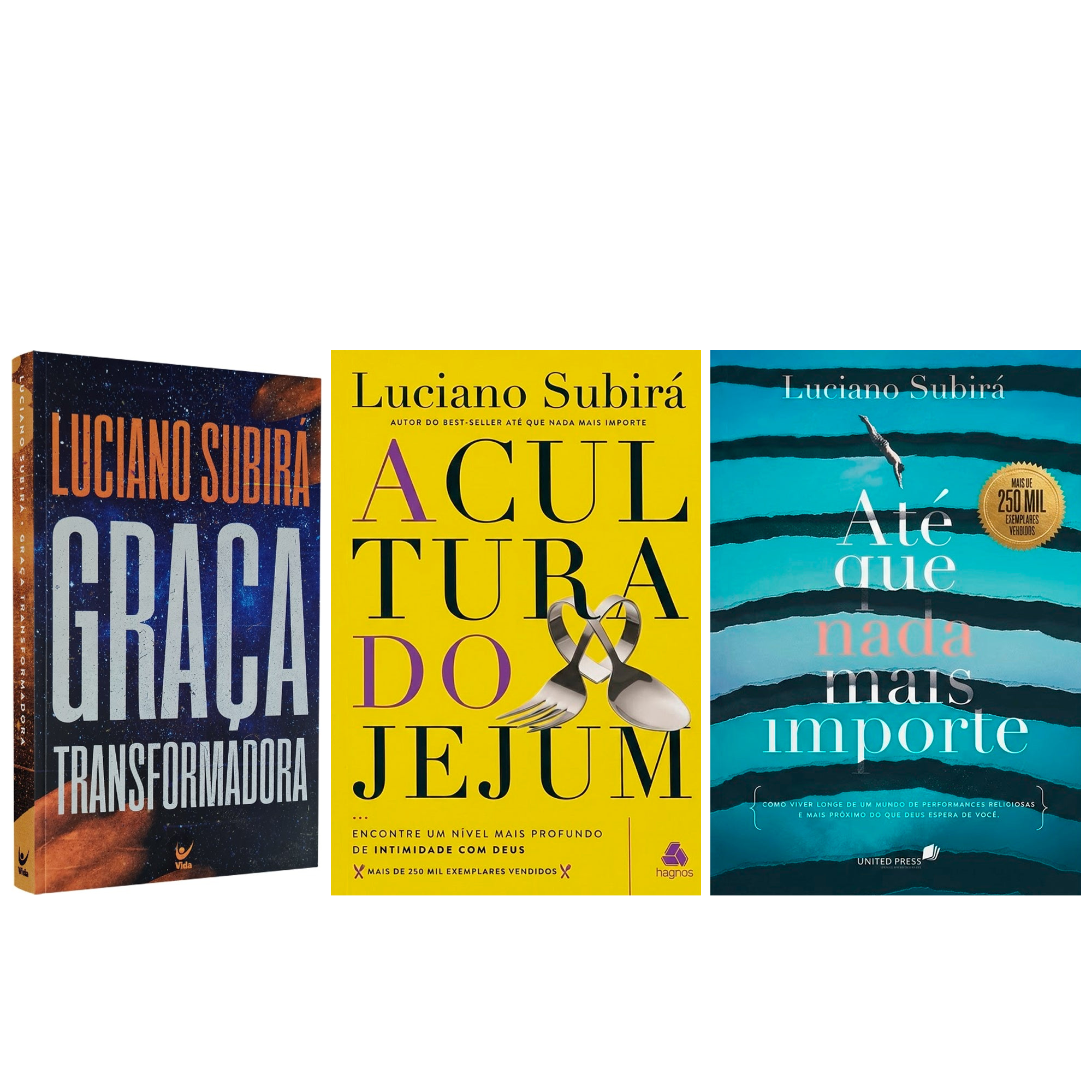Kit Graça Transformadora + A Cultura do Jejum + Até que Nada Mais Importe | Luciano Subirá