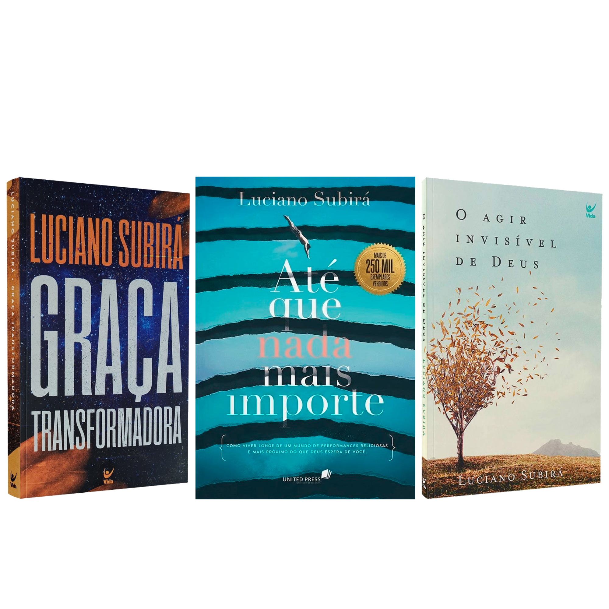 Kit Graça Transformadora + Até que Nada Mais Importe + O Agir Invisível de Deus | Luciano Subirá