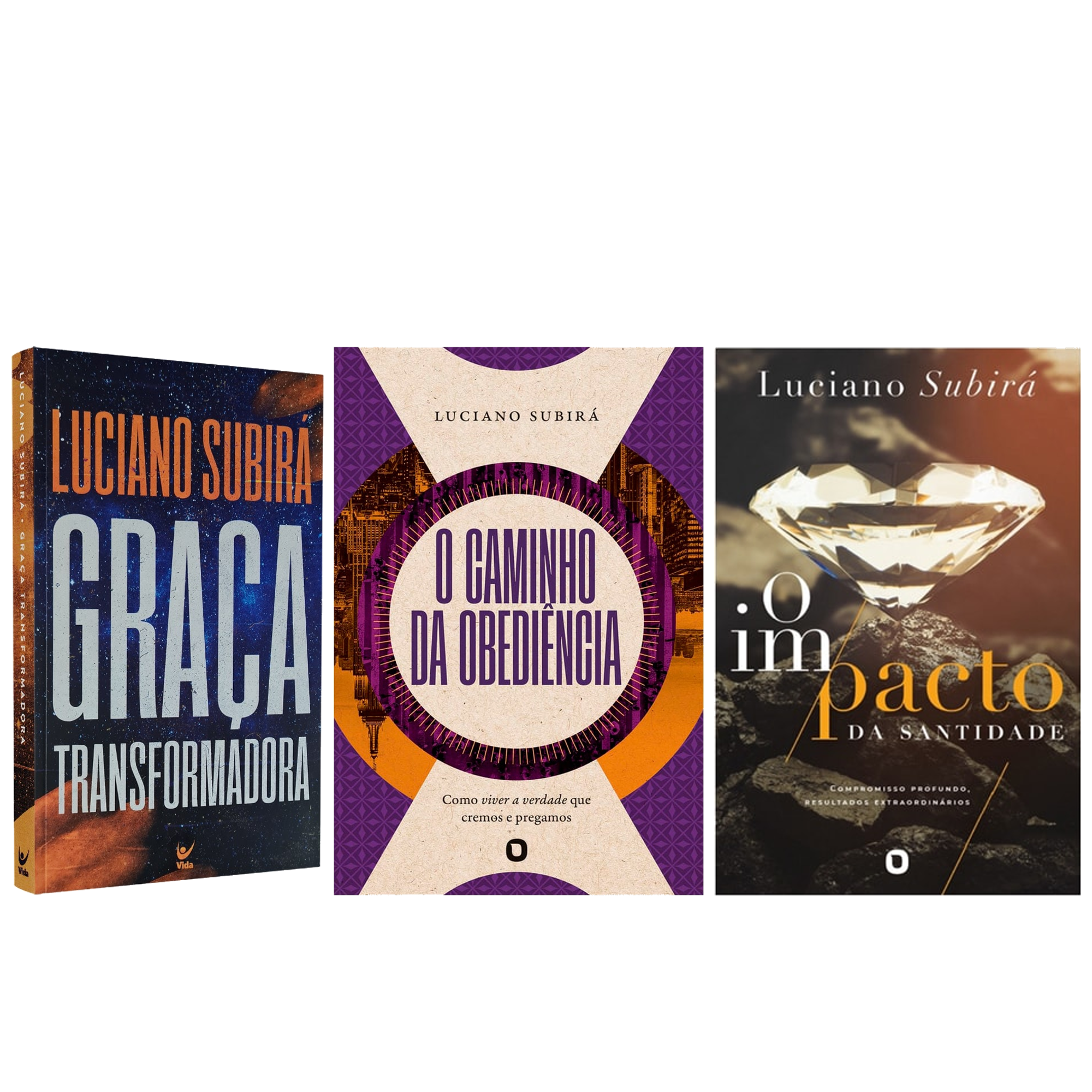 Kit Graça Transformadora + O Caminho da Obediência + O Impacto da Santidade | Luciano Subirá