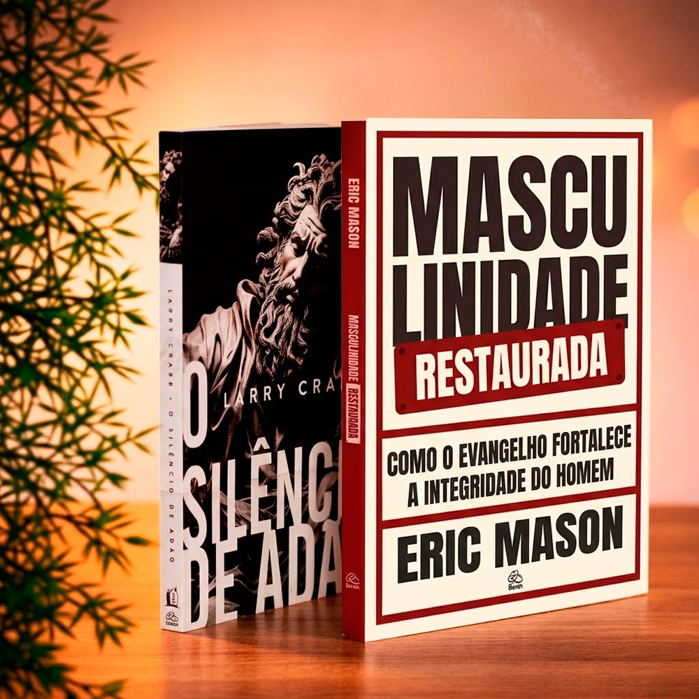 Capa de foto do kit — item do Kit Masculinidade Restaurada | Eric Mason + O Silêncio de Adão | Larry Crabb
