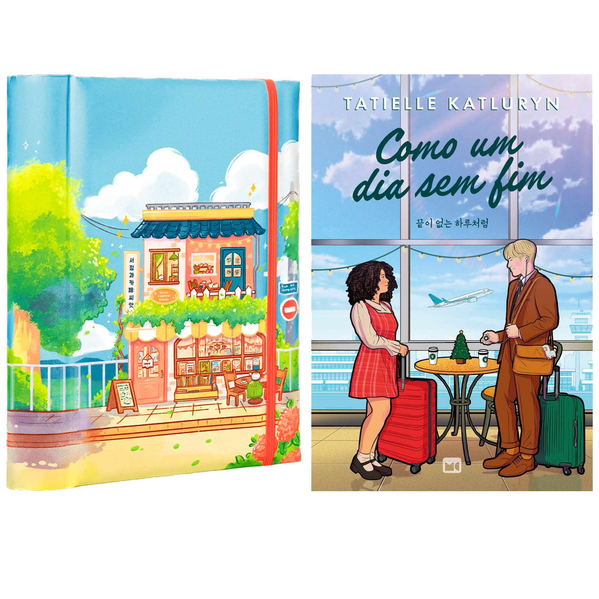 Kit Meu Plano Perfeito Florescer | Capa Almofadada Espiral Oculto Dorama + Como Um Dia Sem Fim | Tatielle Katluryn
