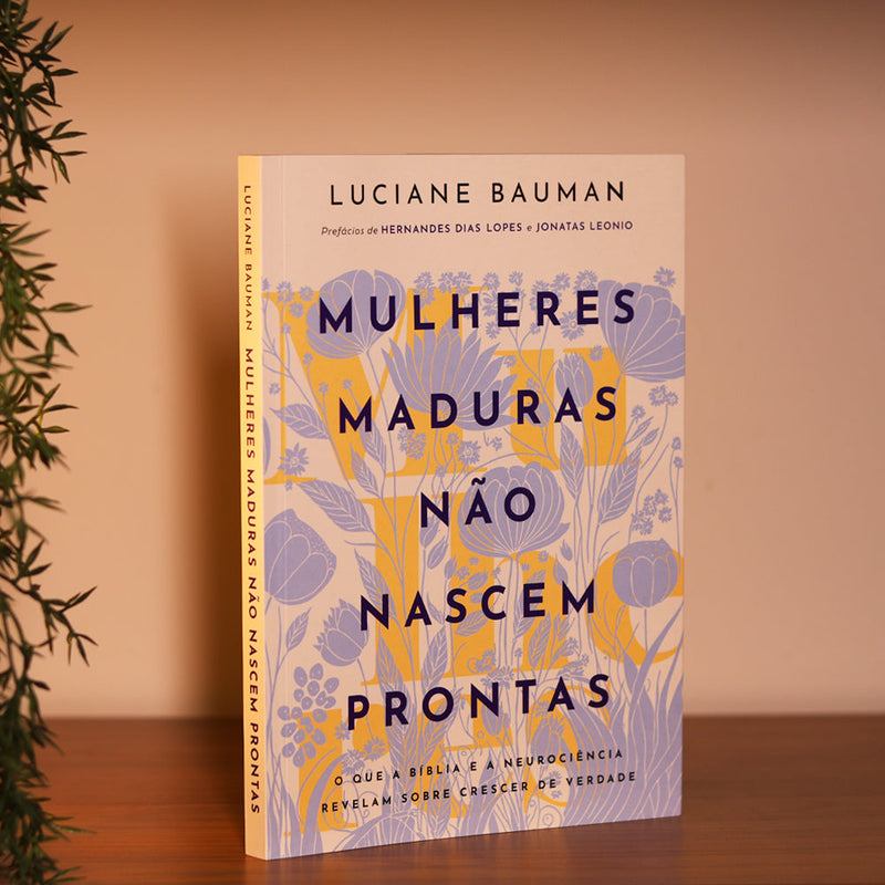 Capa de Mulheres Maduras Não Nascem Prontas | Luciane Bauman — item do Kit Mulheres Maduras Não Nascem Prontas | Luciane Bauman + Planner Contando os Meus Dias | Capa Floral Azul · foto 2