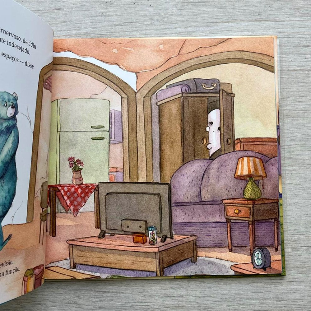 Capa de O Urso e o Eco | Melissa Gabareli e Phellip Willian — item do Kit O Urso e o Eco | Melissa Gabareli e Phellip Willian + Enquanto Ana Espera | Fernanda Witwytzky + Quando Meu Sorvete Cai | Rodrigo Bibo · foto 5