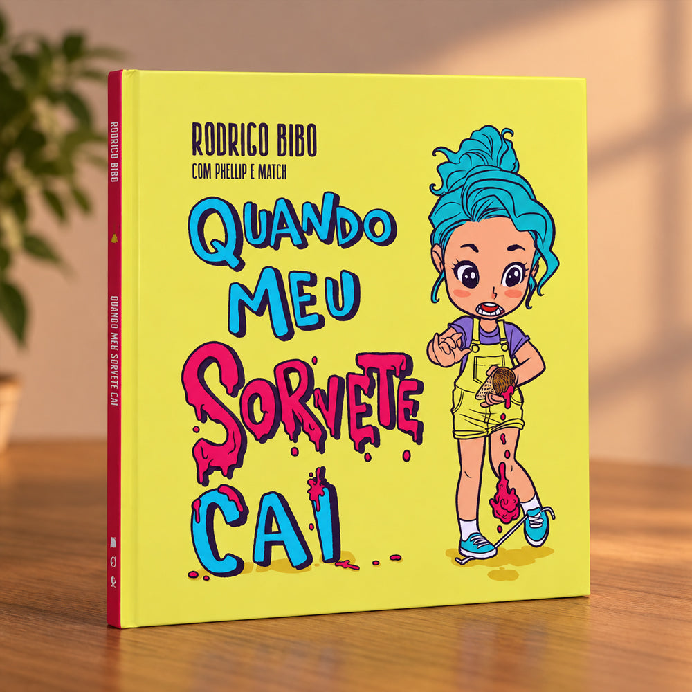 Capa de Quando Meu Sorvete Cai | Rodrigo Bibo — item do Kit O Urso e o Eco | Melissa Gabareli e Phellip Willian + Enquanto Ana Espera | Fernanda Witwytzky + Quando Meu Sorvete Cai | Rodrigo Bibo · foto 2