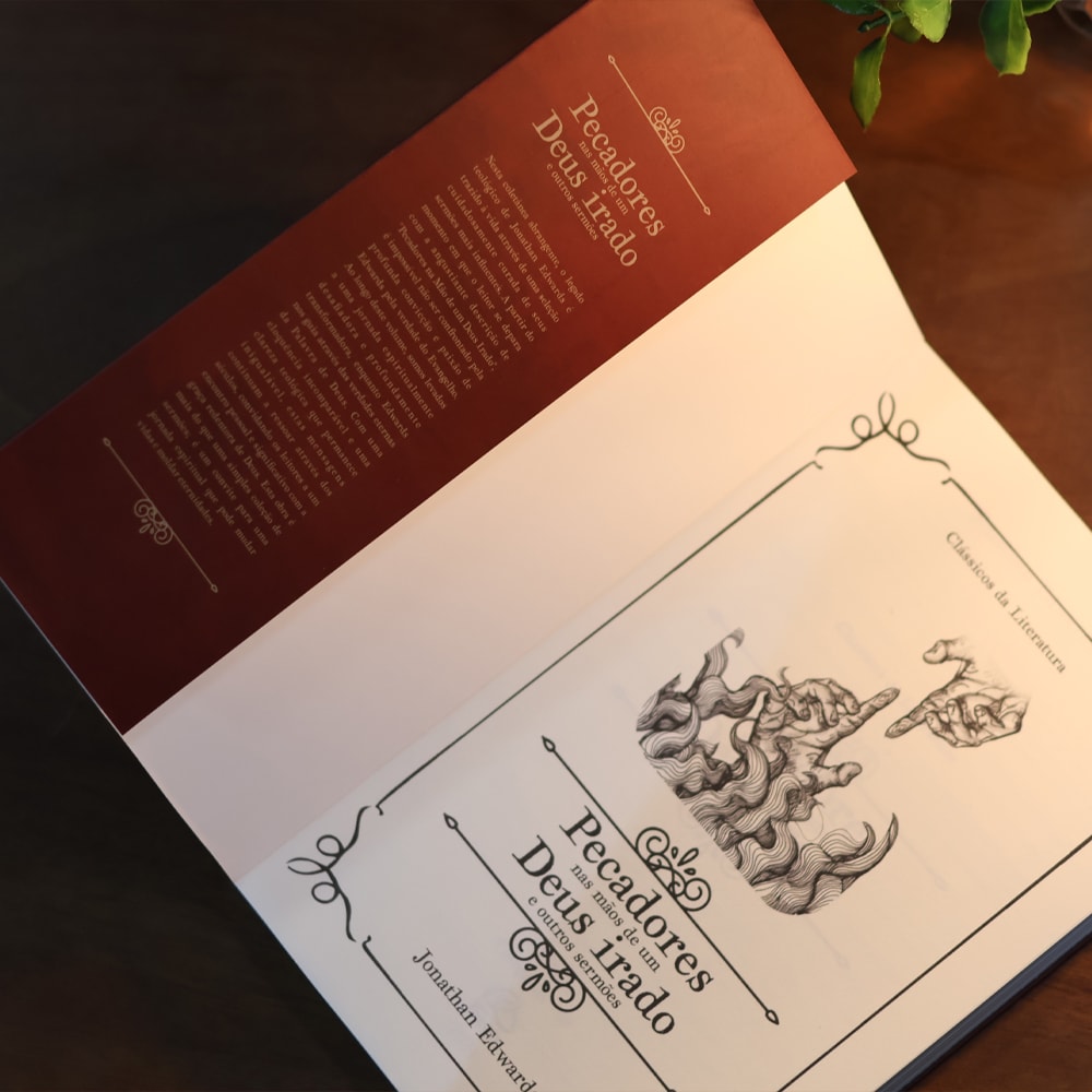 Capa de Pecadores Nas Mãos de Um Deus Irado e Outros Sermões | Clássicos da Literatura | Jonathan Edwards — item do Kit Pecadores Nas Mãos de Um Deus Irado e Outros Sermões | Clássicos da Literatura | Jonathan Edwards + Quando o Pecado Começou ? | Loren Haarsma · foto 5
