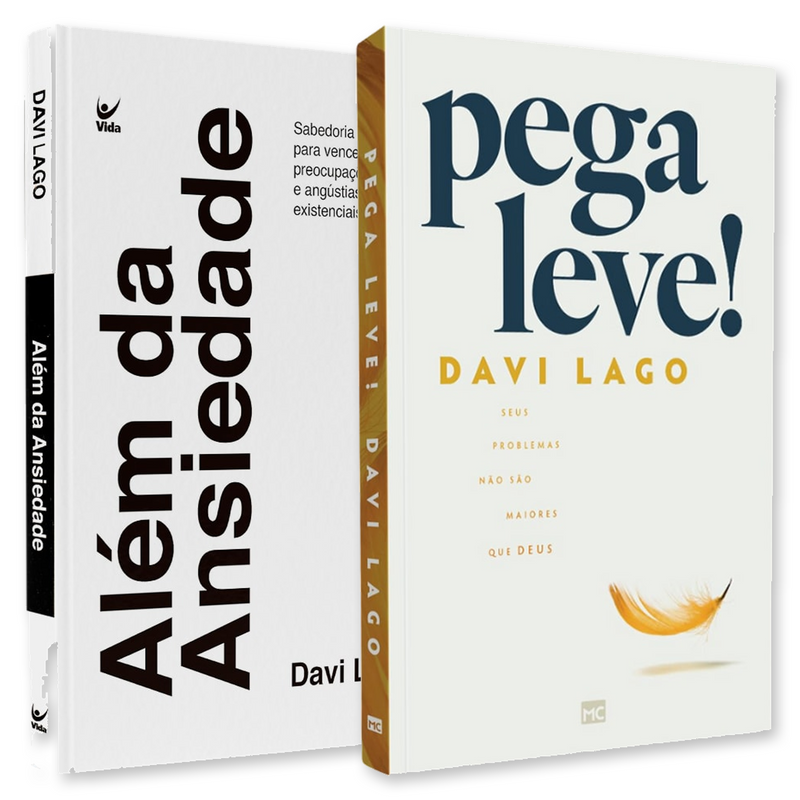 Kit Pega Leve! + Além da Ansiedade | Davi Lago