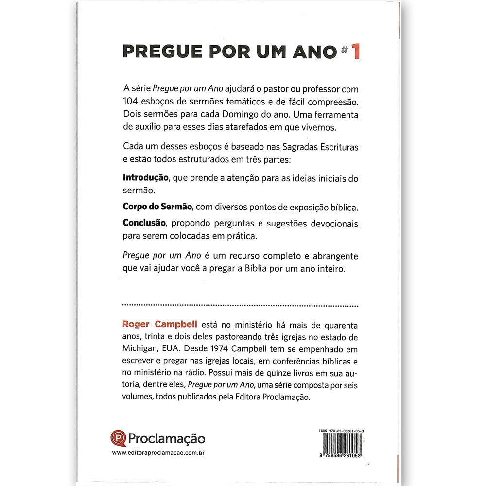 Capa de Pregue Por Um Ano 1 | Roger Campbell — item do Kit Pregue Por Um Ano 1 + 2 + 3 + 4 | Roger Campbell · foto 3