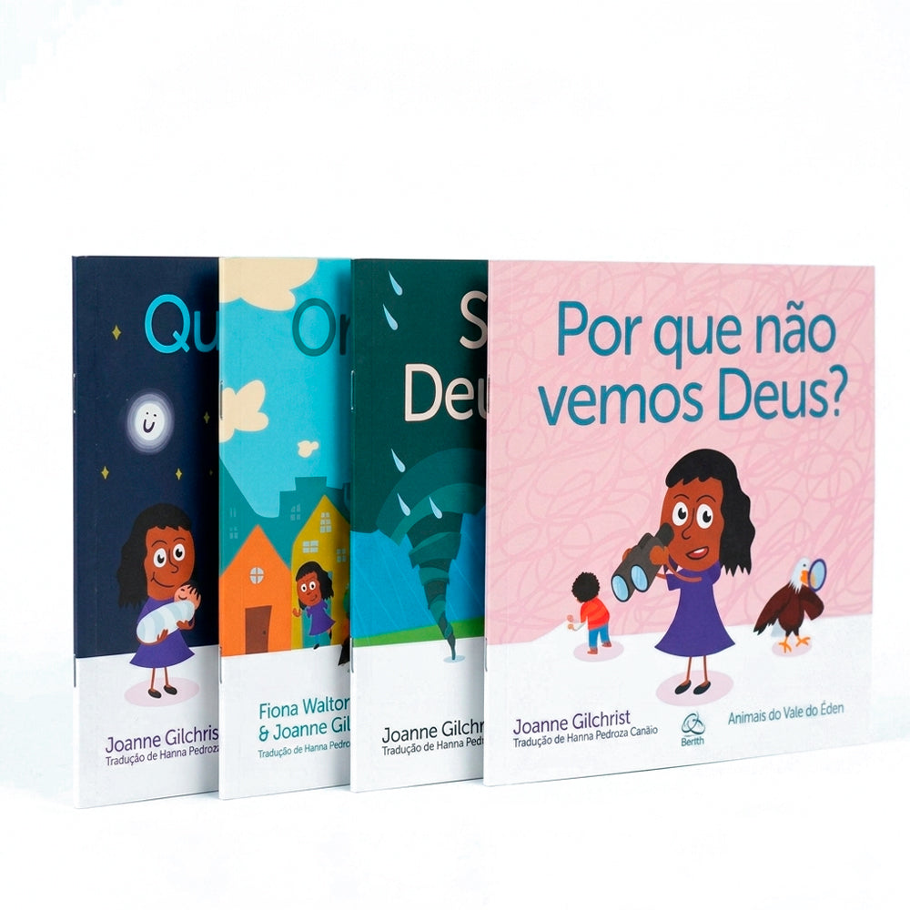 Kit Quem Criou Deus? + Porque Não Vemos Deus? + Será Que Deus é Forte? + Onde Deus Mora?