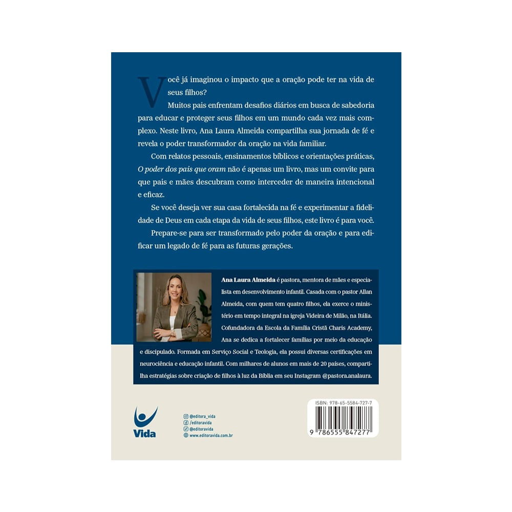 Capa de O Poder dos Pais Que Oram | Ana Laura Almeida — item do Kit Resgate Seu Filho das Telas | Cassiana Modolo Tardivo + Cultuando em Família | Wilzy Adorno + O Poder dos Pais Que Oram | Ana Laura Almeida + Discipulado Começa em Casa | Ricardo Firagi · foto 2