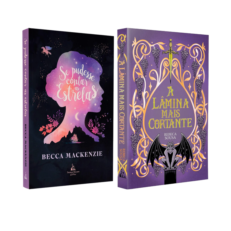 Kit Se Pudesse Contar As Estrelas | Becca Mackenzie + A Lâmina Mais Cortante | Rebeca Sousa