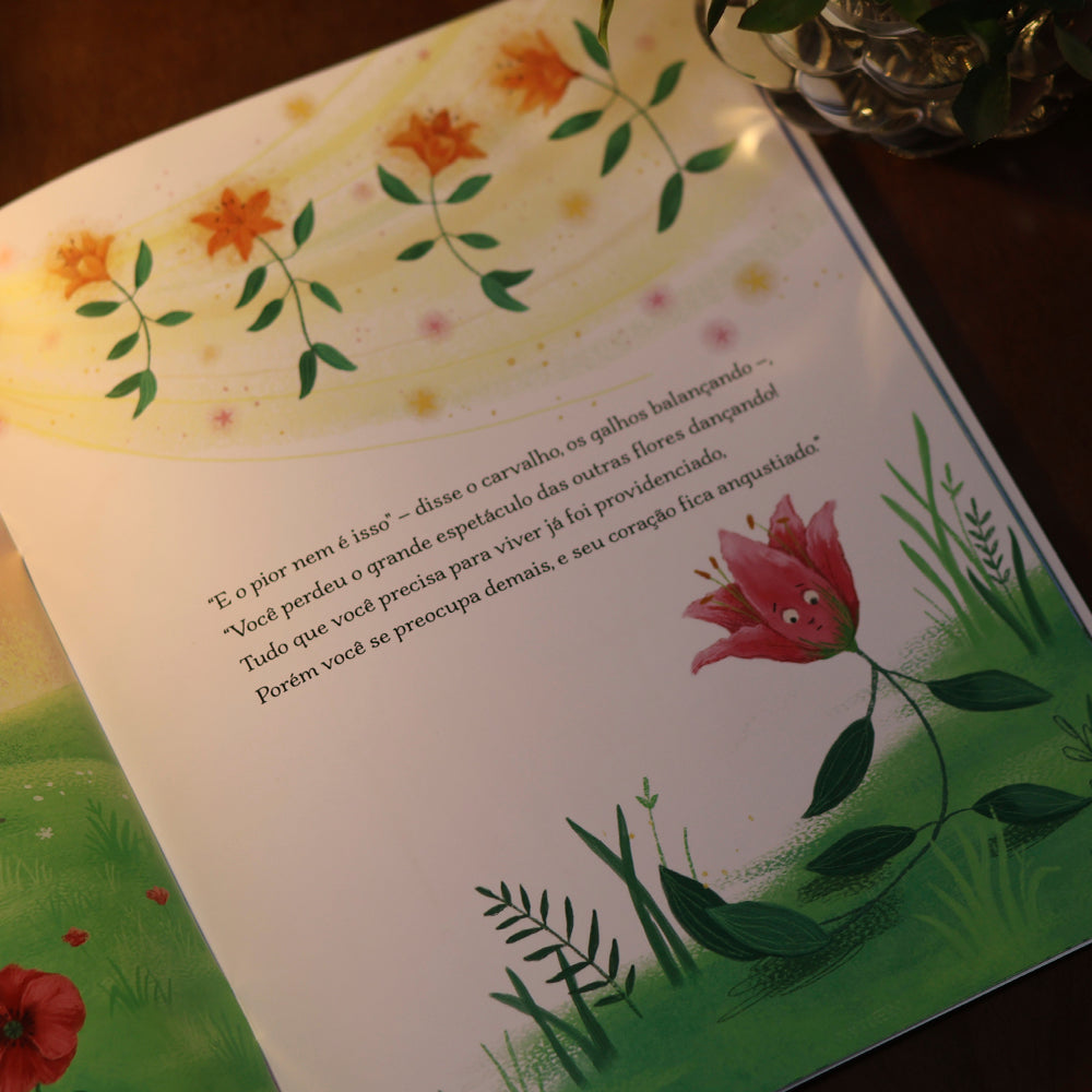 Capa de A Florzinha Ansiosa | Mary Holloman — item do Kit Sementinhas de Fé | A Florzinha Ansiosa | Mary Holloman + Nosso Deus é Maior | Michelle Medlock Adams e Eva Marie Everson · foto 5