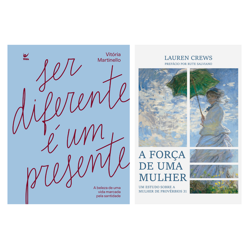 Kit Ser Diferente é Um Presente | Vitória Martinello + A Força de Uma Mulher | Lauren Crews