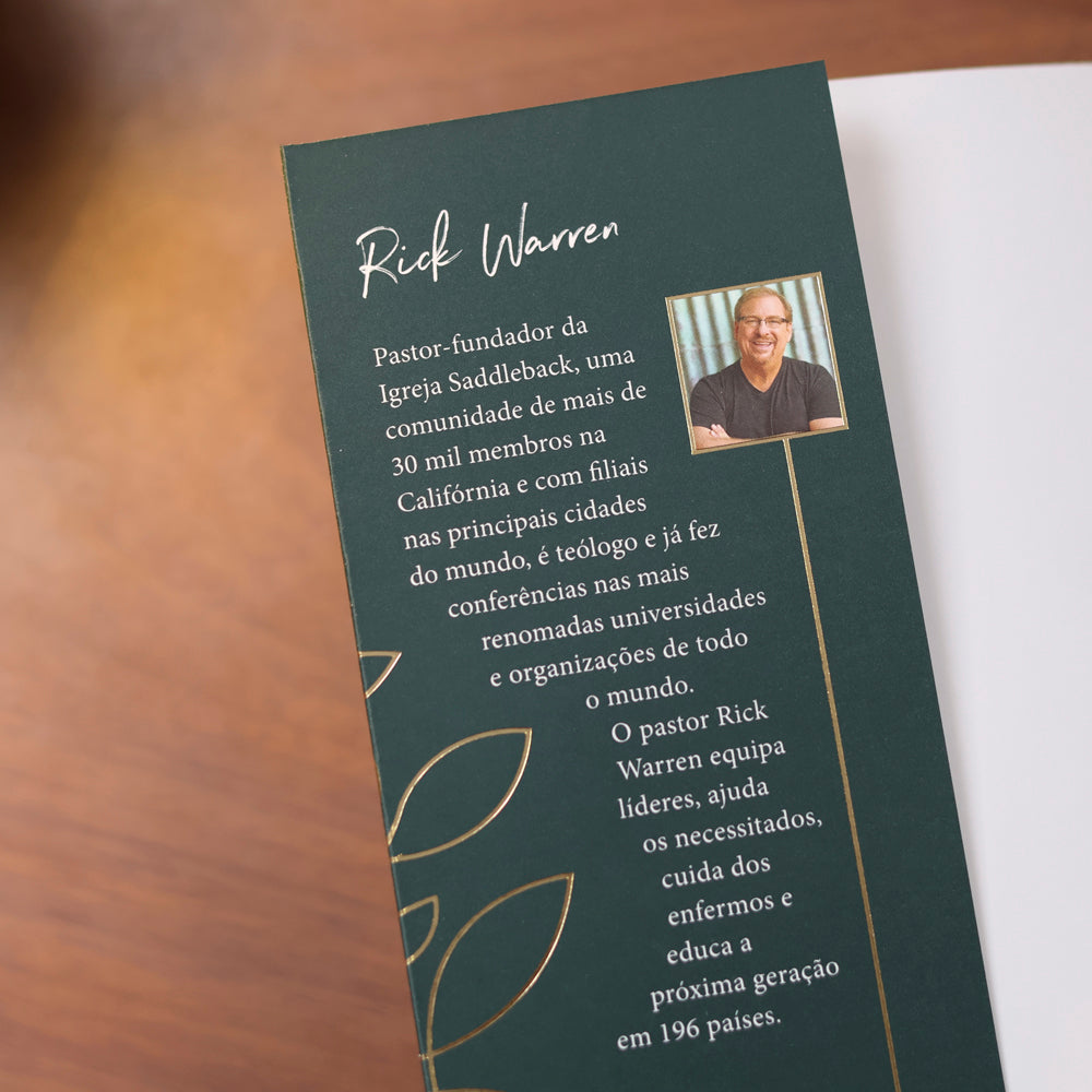 Capa de Uma Vida com Propósitos | Rick Warren — item do Kit Uma Vida com Propósitos | Rick Warren + Mulheres Improváveis | Viviane Martinello · foto 5