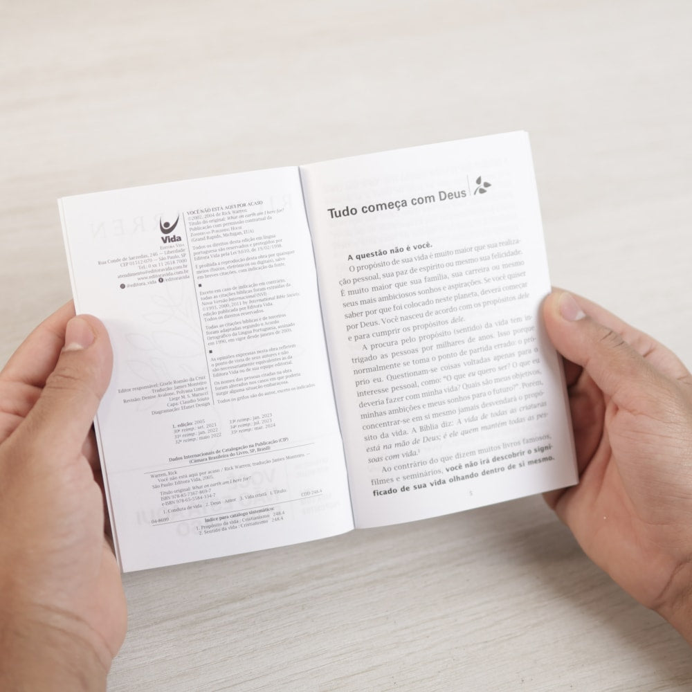 Capa de Você Não Está Aqui Por Acaso | Rick Warren — item do Kit Você Não Está Aqui Por Acaso | Rick Warren 10un · foto 3