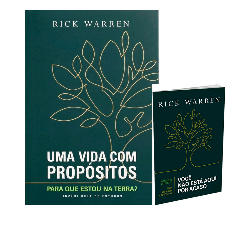 Kit Você Não Está Aqui Por Acaso + Uma Vida com Propósitos | Rick Warren