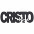 Letreiro Decorativo  3D | Cristo Vive Preto