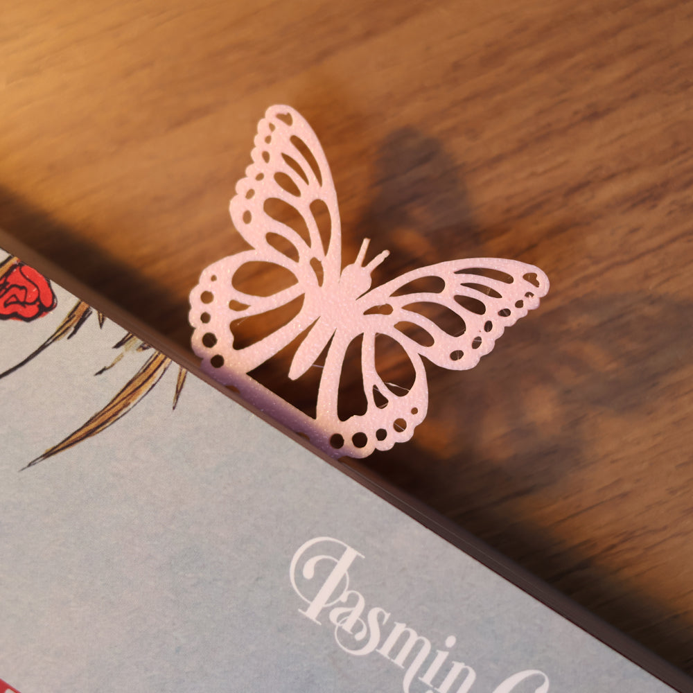 Marca Página 3D | Borboleta Rosa