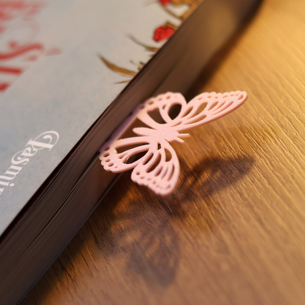 Marca Página 3D | Borboleta Rosa