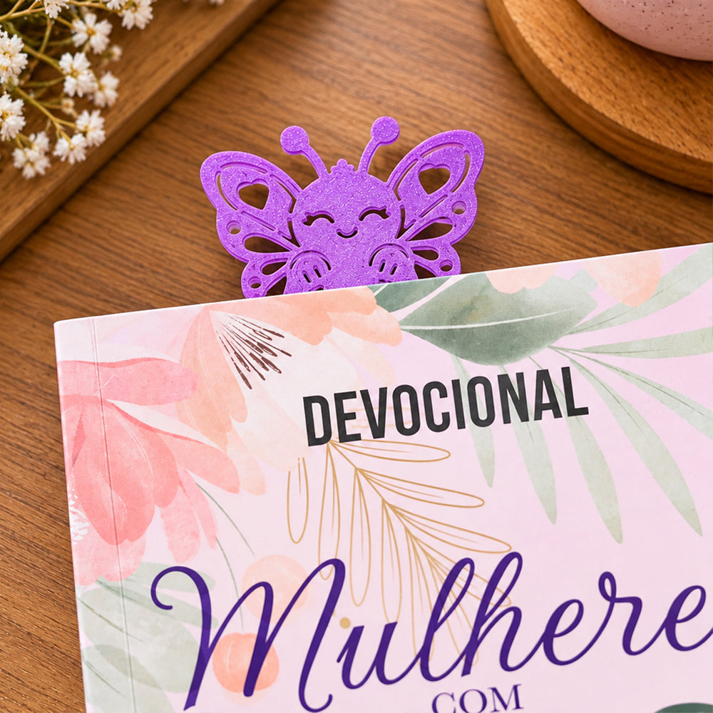 Marca Página 3D | Borboleta Violeta