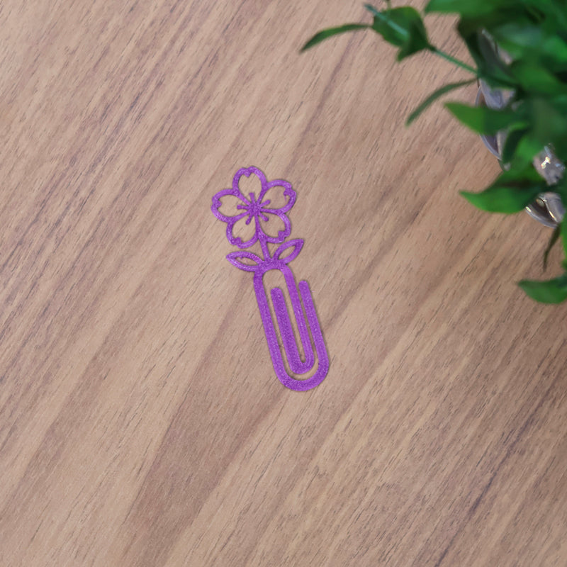 Marca Página 3D | Flor Cerejeira Lilás