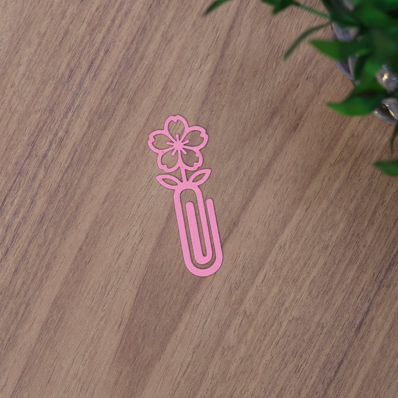 Marca Página 3D | Flor Cerejeira Rosa