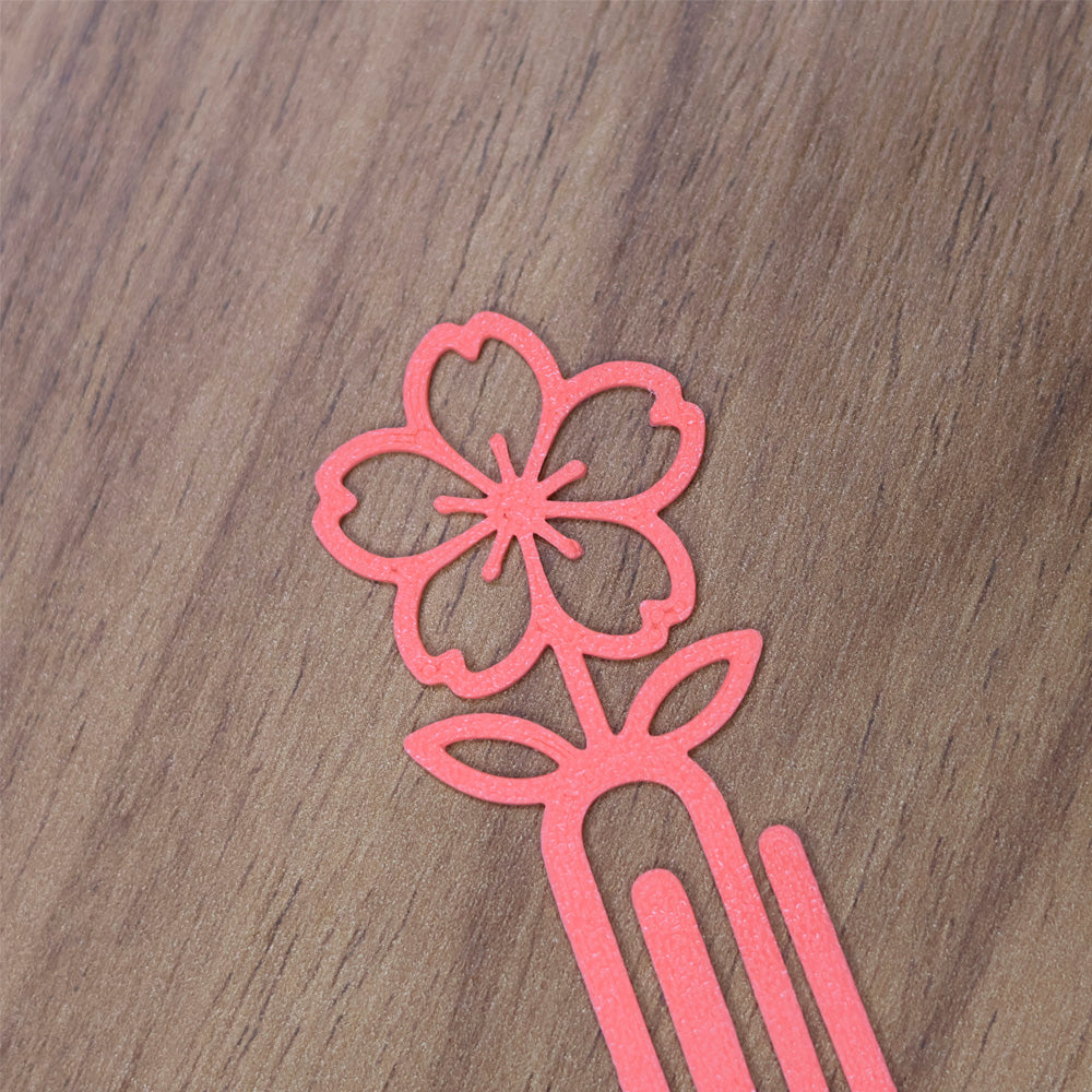 Marca Página 3D | Flor  Cerejeira Rosa Coral