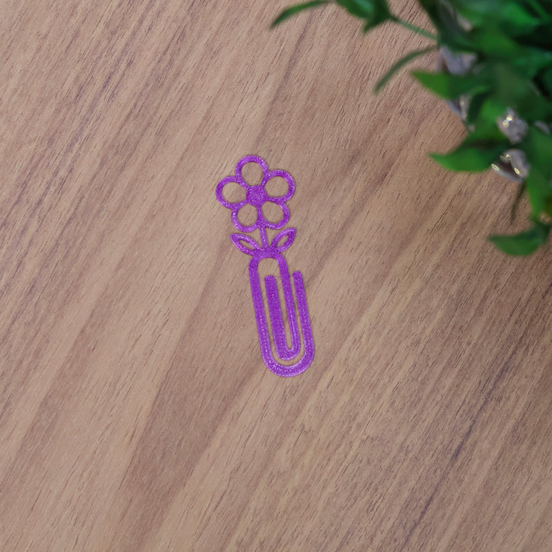 Marca Página 3D | Flor Lilás
