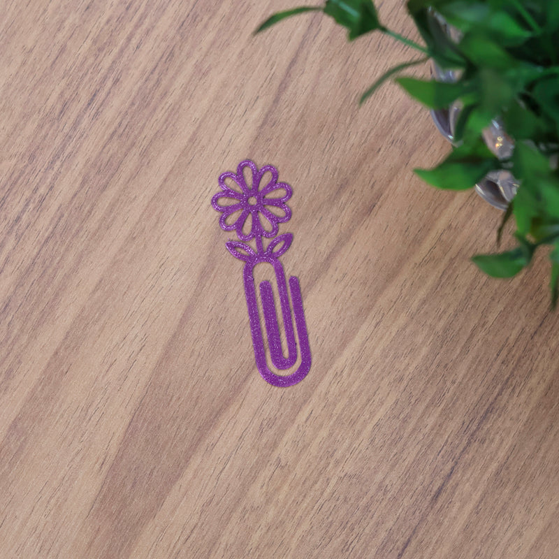 Marca Página 3D | Flor Margarida Lilás