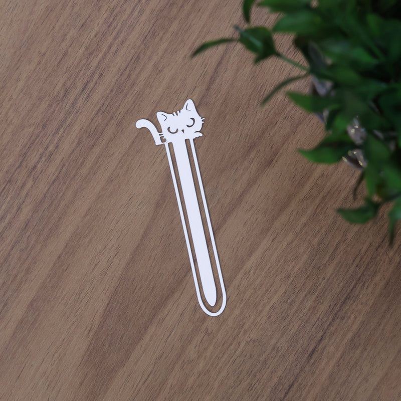 Marca Página 3D | Gato Dorminhoco Branco