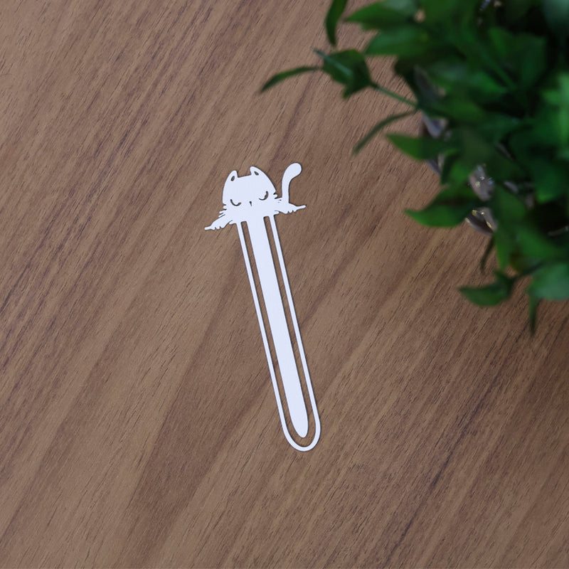 Marca Página 3D | Gato Floco Branco