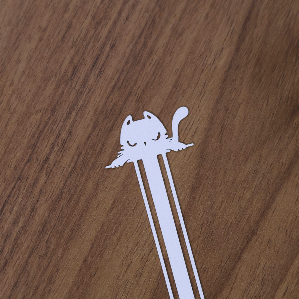 Marca Página 3D | Gato Floco Branco