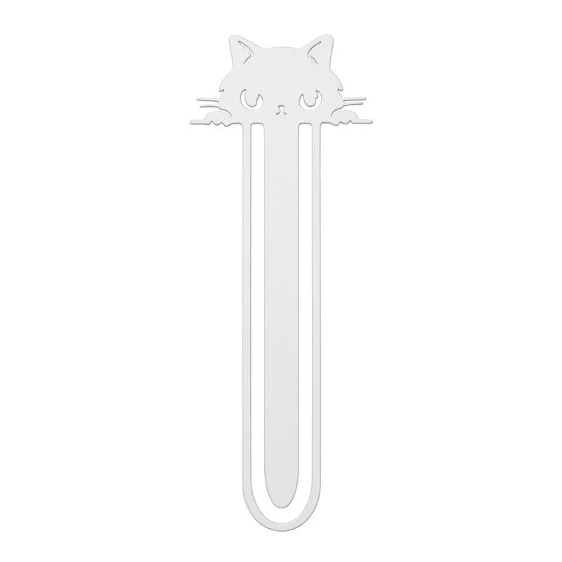 Marca Página 3D | Gato Pipoca Branco