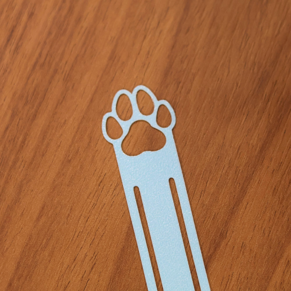 Marca Página 3D | Patinha Canina Média Azul
