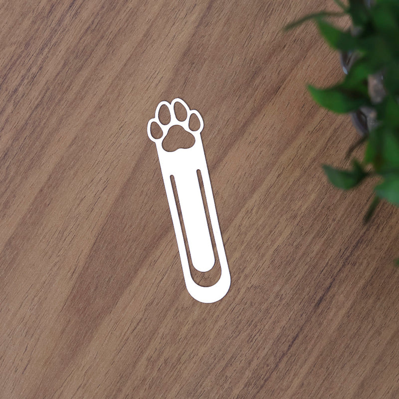 Marca Página 3D | Patinha Canina Média Branca