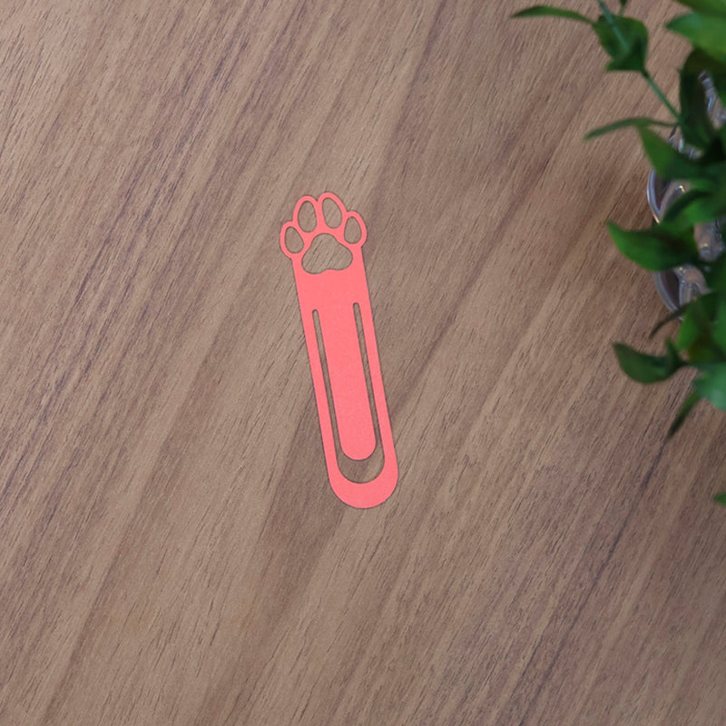 Marca Página 3D | Patinha Canina Média Rosa Coral