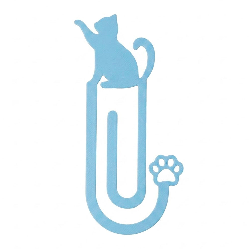 Marca Página 3D | Perfil Gato Azul