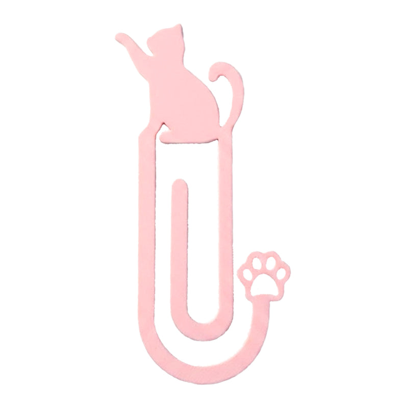 Marca Página 3D | Perfil Gato Rosa